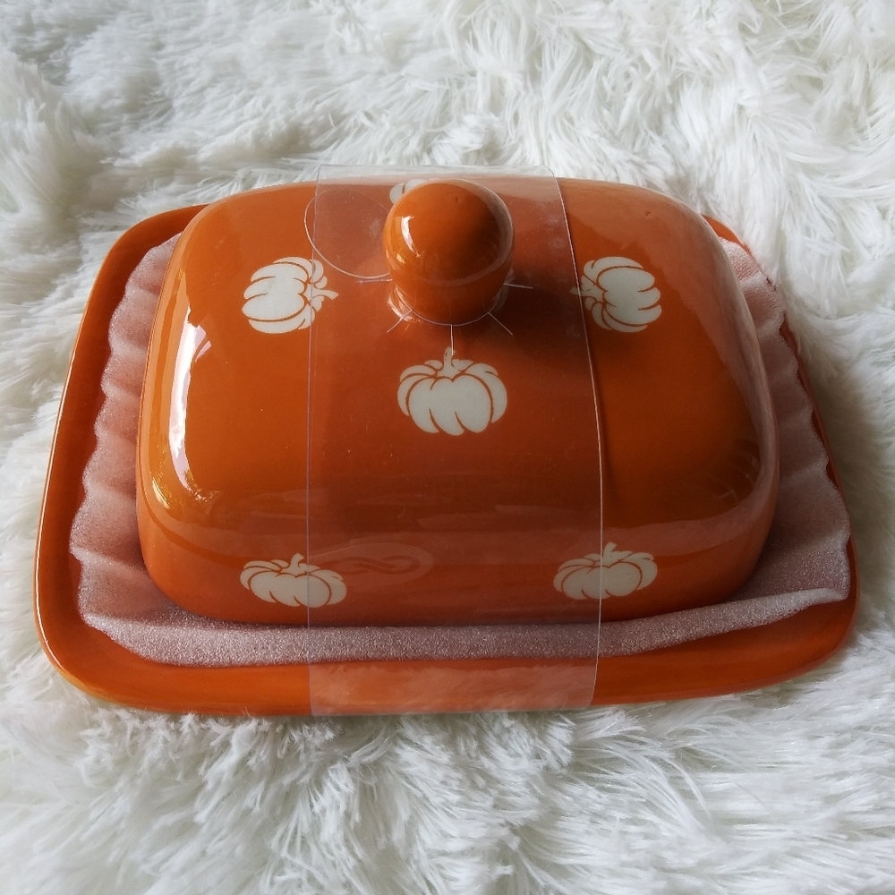 NWT Terramoto Harvest Fall Butter Dish